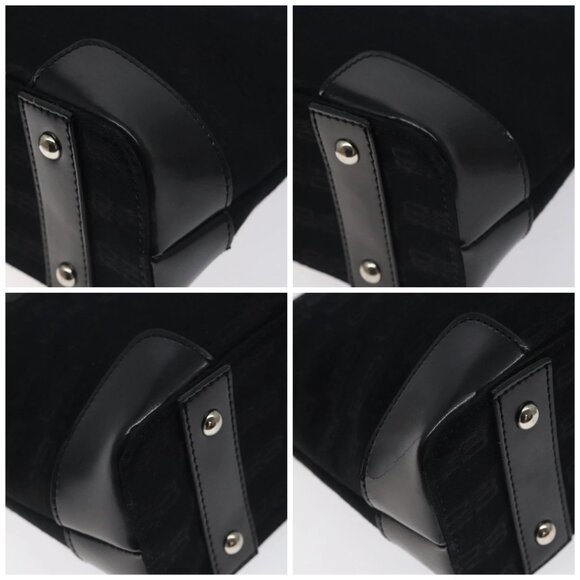 BALENCIAGA Hand Bag Canvas Black Auth SW1025 - Picture 14 of 16